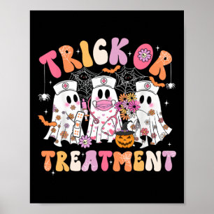 Poster Enfermeira Fantasma De Trick Ou Tratamento Fecho D
