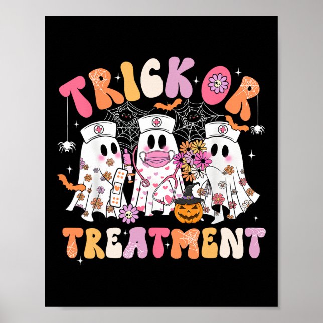 Poster Enfermeira Fantasma De Trick Ou Tratamento Fecho D (Frente)