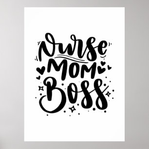 Poster Enfermeira Gift Enfermeira Mãe Chefe