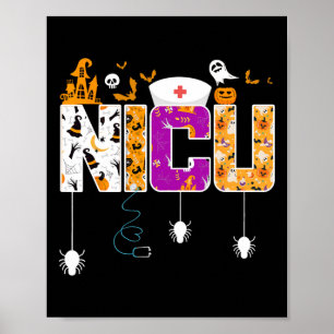 Poster Enfermeira Nicu Halloween Hospital de Festa Divers