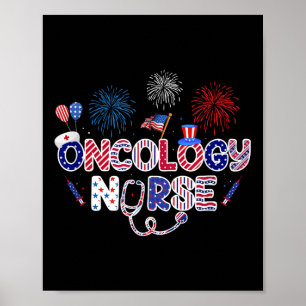 Poster Enfermeira Oncologia 4 de julho Enfermeira America