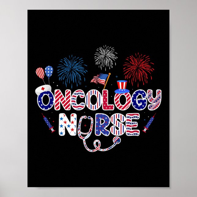 Poster Enfermeira Oncologia 4 de julho Enfermeira America (Frente)