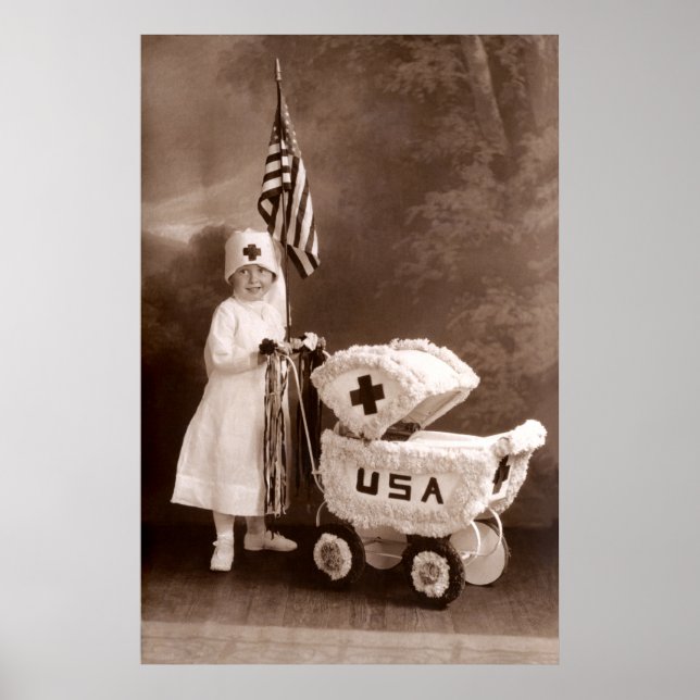 Póster Enfermeira Patriótica 1917 (Frente)