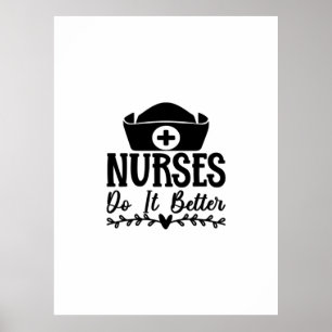 Poster Enfermeira Presente Faça Melhor