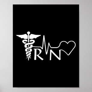 Poster Enfermeira Rn Pulsear Mulheres Presentes