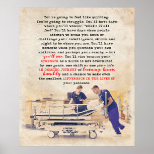 Poster Enfermeira Você Irá Aumentar Inspiração e Motivaçã