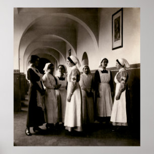 Poster Enfermeiras do alemão de WWI