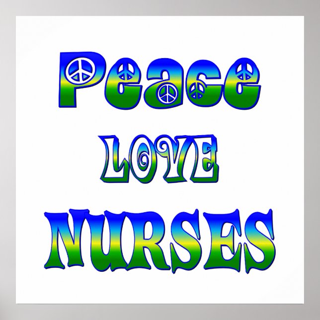 Póster Enfermeiras do Amor pela Paz (Frente)