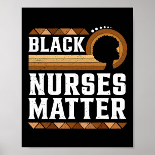 Poster Enfermeiras Negras Problema com Enfermagem Afro-Am