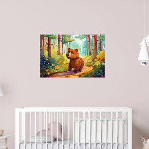 Poster Enfermeiro-amante-do-urso-pardo-do-campo