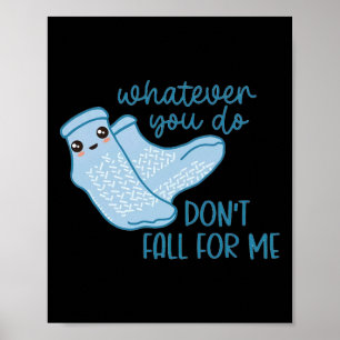 Poster Enfermeiro CNA Risco Queda Trabalhador de Saúde Tr