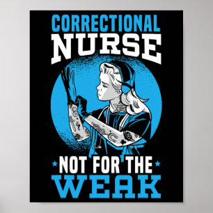 Poster Enfermeiro Correcional Não Para Correções Fracas N