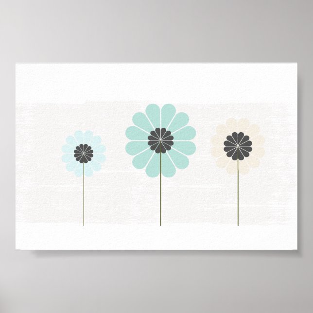 Póster Enfermeiro De Bebê De Casamento Floral Bonito (Frente)
