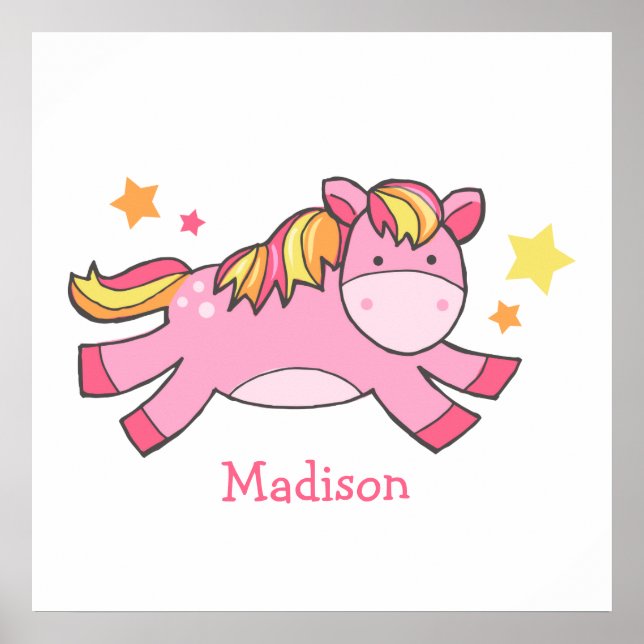 Póster Enfermeiro de Bebê de Pônea Doce (Frente)