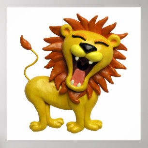 Póster Enfermeiro de Chá de fraldas Safari de Arrasto de