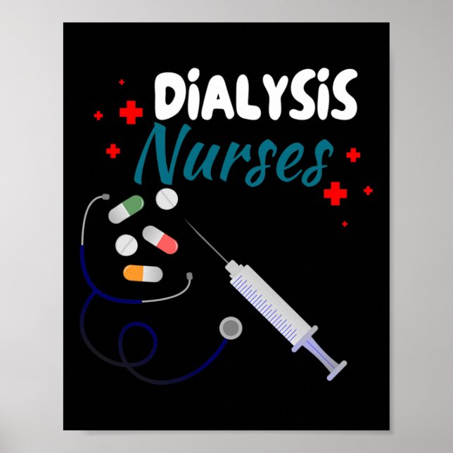 Poster Enfermeiro de diálise Nefrologia Doença Renal Enfe (Frente)