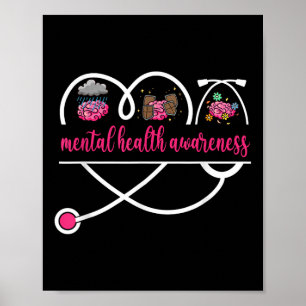 Poster Enfermeiro De Sensibilização Para A Saúde Mental E