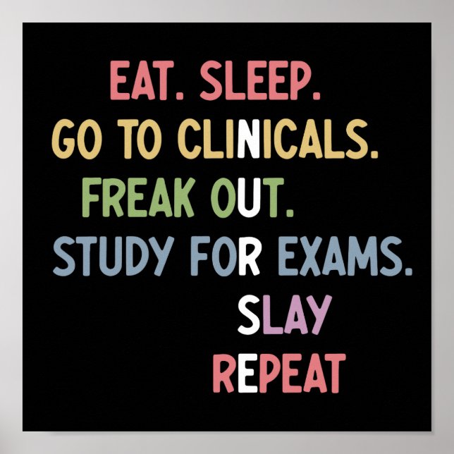 Poster Enfermeiro Enfermeiro Enfermeiro Estudante Futuro  (Frente)