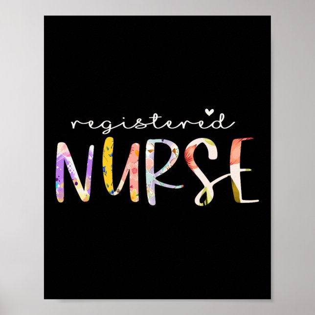 Poster Enfermeiro Floral Design (Frente)