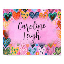 Enfermeiro Personalizado de Corações Brilhantes