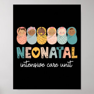Poster Enfermeiro Retro Nicu Camisa Neonatal Tratamento I