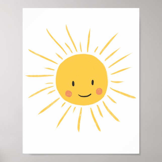 Poster Enfermeiro Sol Feliz e Bonito (Frente)