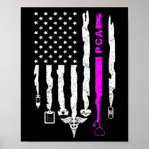Poster Enfermeiros Patrióticos Enfermeiros De Bandeiras D