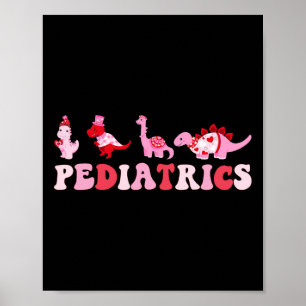 Poster Enfermeiros Pediátricos Enfermeirando Dinossauros