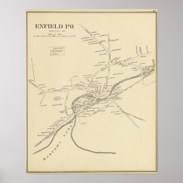 Poster Enfield PO, Grafton Co (Frente)