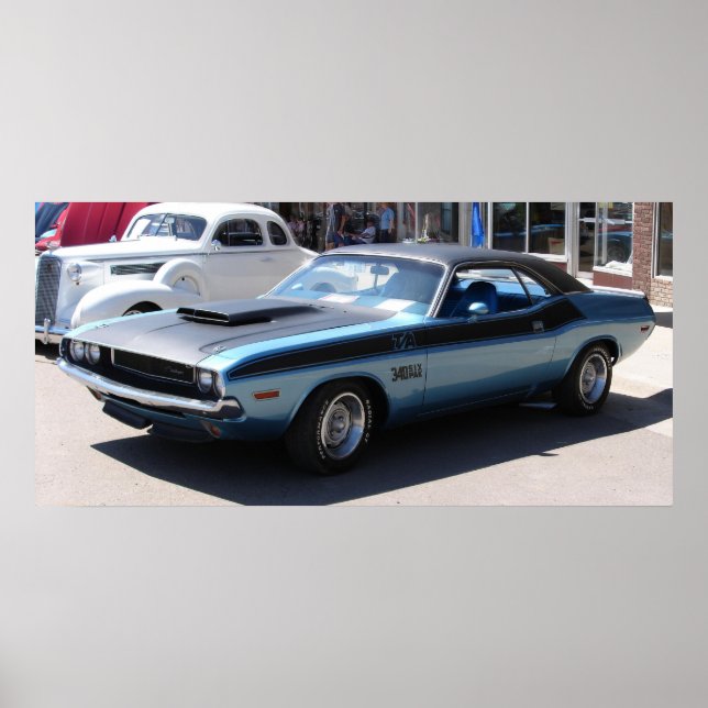 Poster Enfrentador Dodge TA 1970 (Frente)