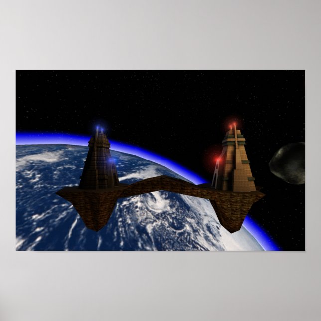 Póster Enfrentando Mundos (Frente)