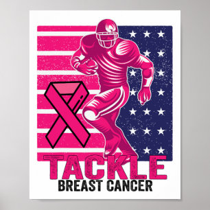 Poster Enfrentar A Sensibilização Do Cancer Da Mama