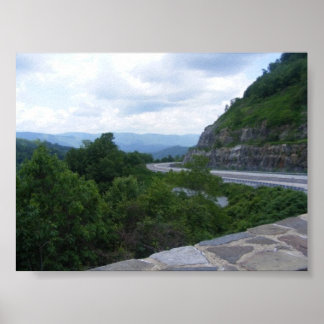 Poster Enfumaçado Mt. visão cênica