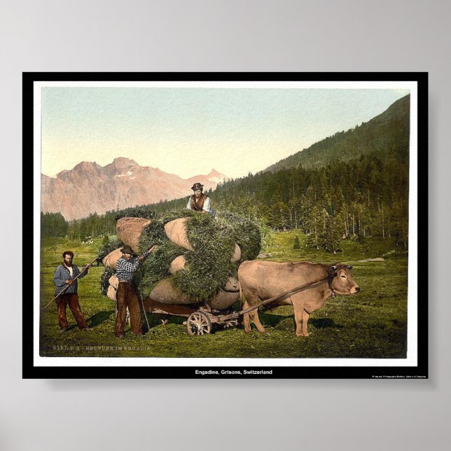 Póster Engadine, Grisons, Suiça (Frente)