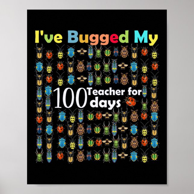 Poster Enganei O Meu Professor Por 100 Dias De Presente E (Frente)