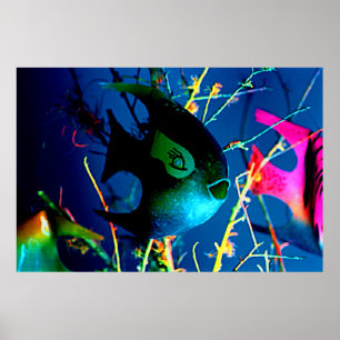 Póster ENGARRAFE OS PEIXES 72" colossal x 52" arte de