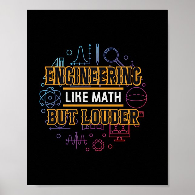 Poster Engenharia De engenheiros Como Matemática (Frente)