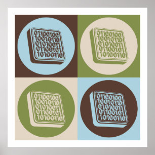 Poster Engenharia de Software de pop Art