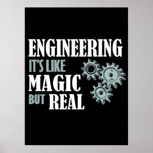 Poster Engenharia - É como Magia, mas Real