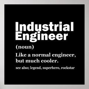 Poster Engenharia Industrial Engenheiro Divertido