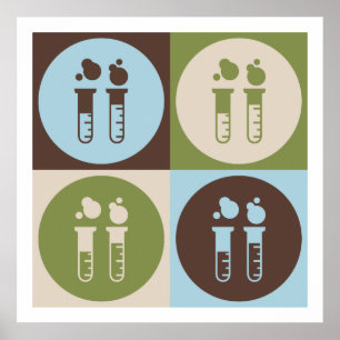 Póster Engenharia Química de pop Art