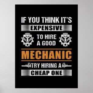 Poster Engenheiro Aluguer Um Bom Engenheiro Mecânico