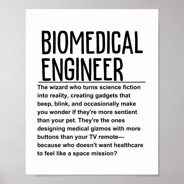 Poster Engenheiro biomédico (Frente)