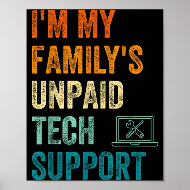 Poster Engenheiro de Computador Divertido Sou o Técnico N (Frente)