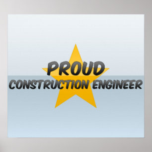 Póster Engenheiro de construção orgulhoso