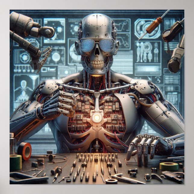 Poster Engenheiro de Robôs (Frente)