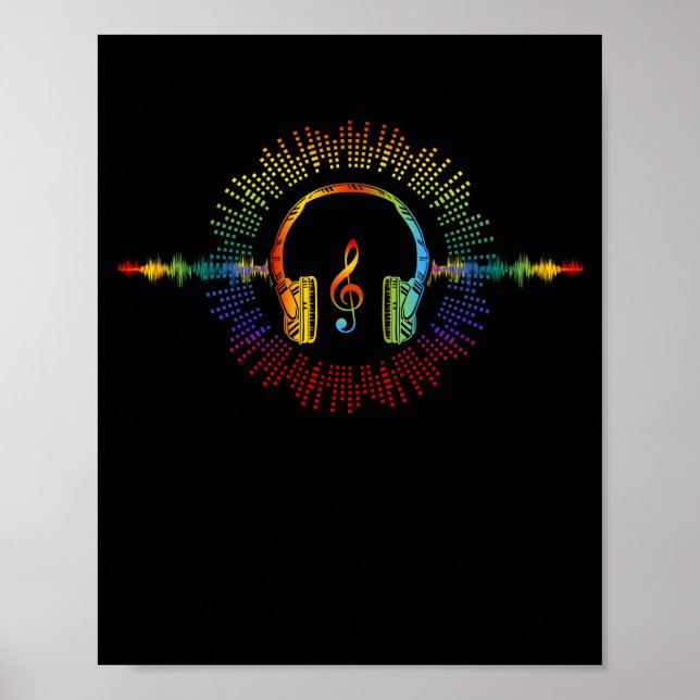 Poster Engenheiro de som Áudio Wave Áudio Engenheiro Músi (Frente)