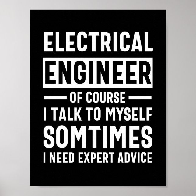 Poster Engenheiro elétrico (Frente)