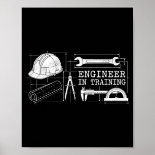 Poster Engenheiro em Treinamento Futuro Engenheiro Engenh