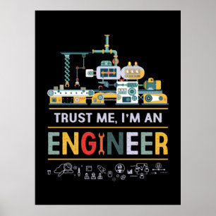 Poster Engenheiro Eu Sou Um Engenheiro